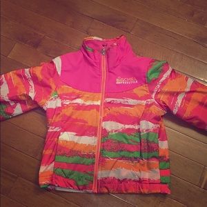 Pink and orange windbreaker